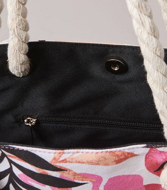 Beach Tote Bag - Abstract Foliage