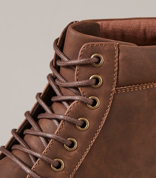 Mens Brian PU Lace-Up Boots