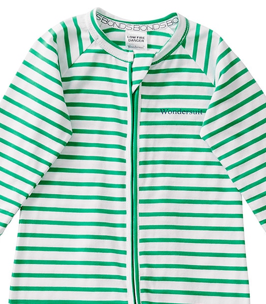 Bonds Print Zip Wondersuit - Green