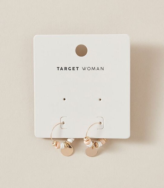 Bead Hoop Earrings