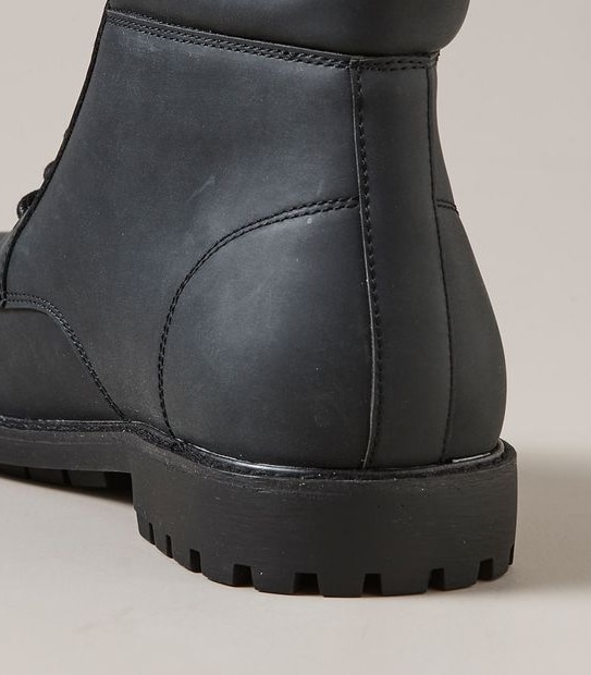 Mens Brian PU Lace-Up Boots