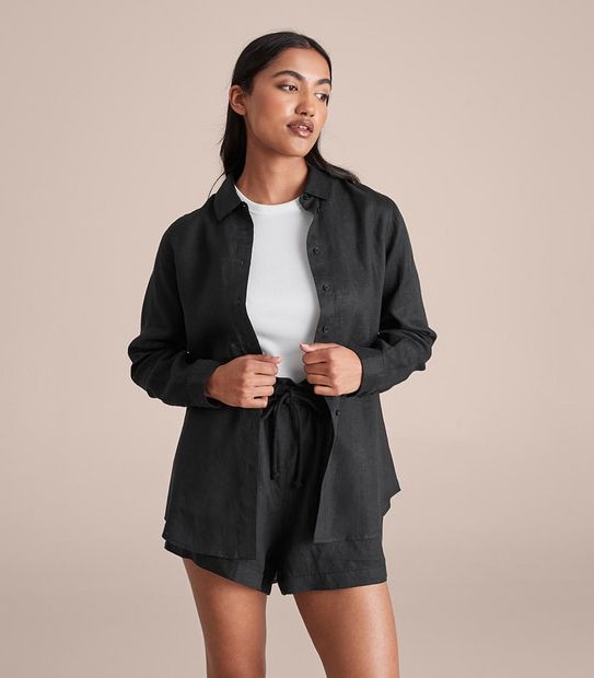 European Linen Long Sleeve Shirt