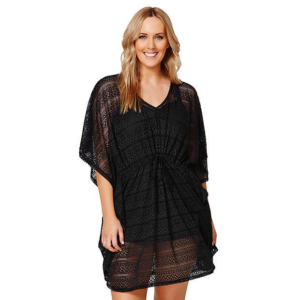 Belle Curve Lace Kaftan Target Australia