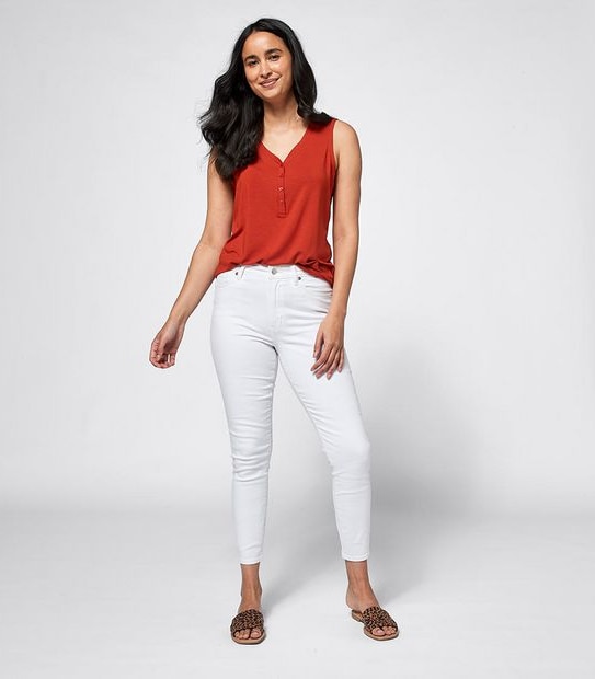 Sophie Skinny High Rise Crop Length Jeans
