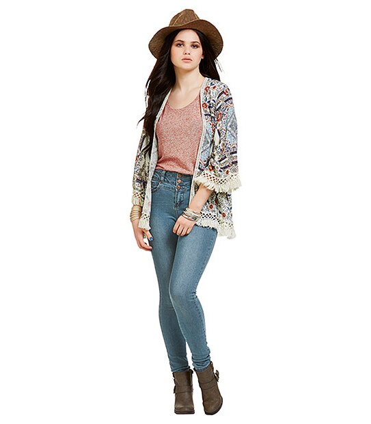 New Look Fringe Hem Kimono