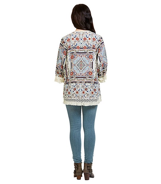 New Look Fringe Hem Kimono