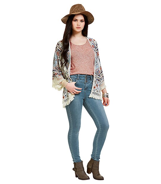 New Look Fringe Hem Kimono