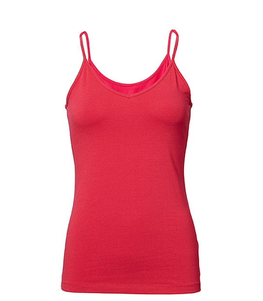 Lip Elastic Singlet - Persian Red