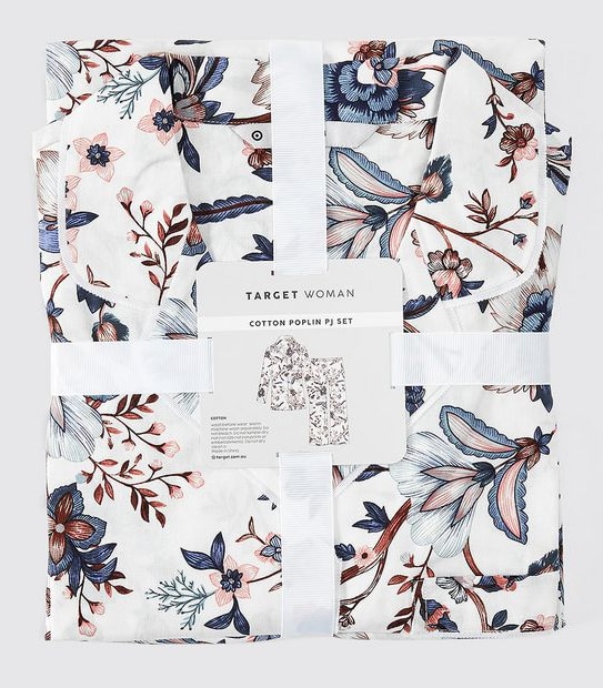 Cotton Poplin Pyjama Set - Floral Print