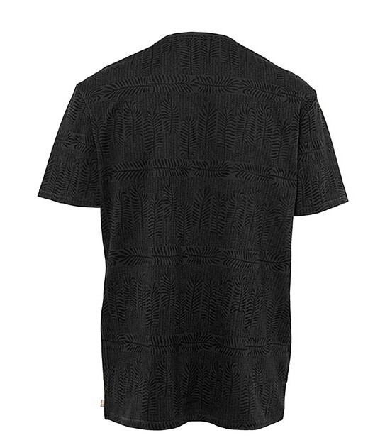 Men's Piping Hot Tribal Printed Short Sleeve T-Shirt - Black