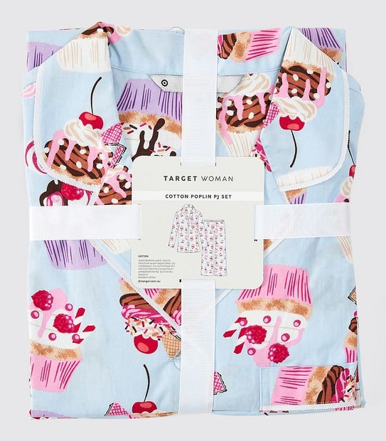 Cotton Poplin Pyjama Set - Cupcake