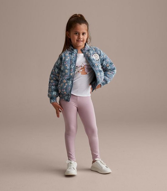 Disney Frozen Quilted Bomber Jacket