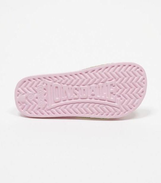 Lonsdale London Kids Leia Holographic Slides - Pink