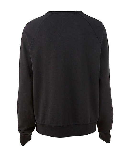 Men's Vintage Crew Print Sweater - Black
