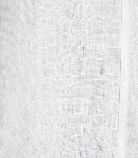 European Linen Roll Cuff Sleeve Blouse