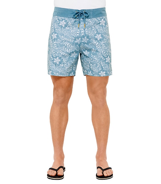 Men's Shorter Length Boardshorts - Aqua