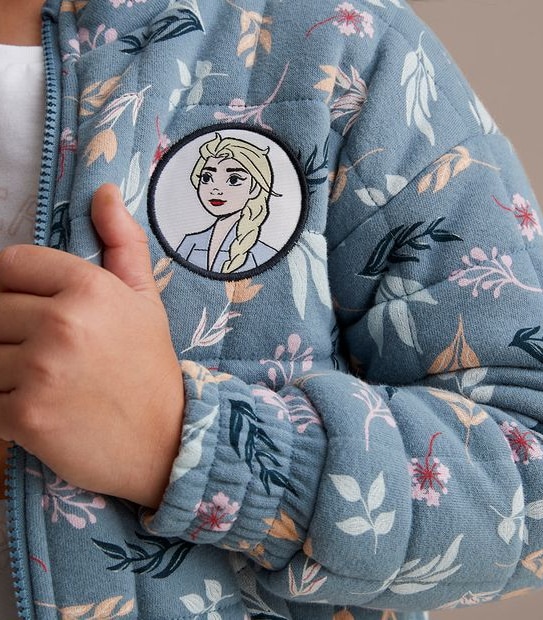 Disney Frozen Quilted Bomber Jacket