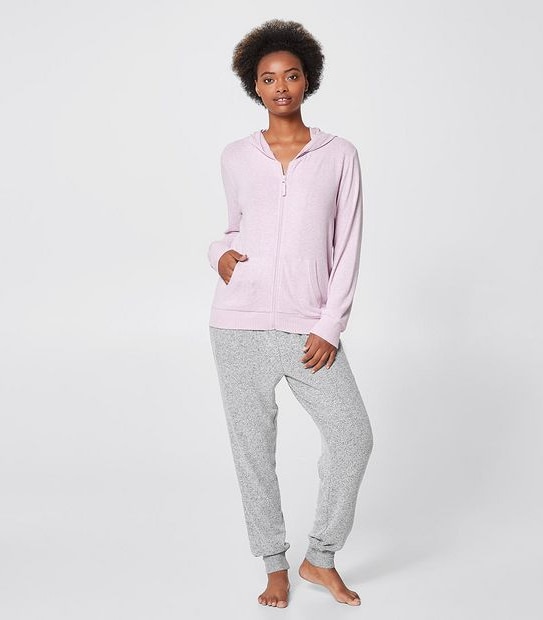 Cosy Sleep Hoodie Jumper - Lilac Purple