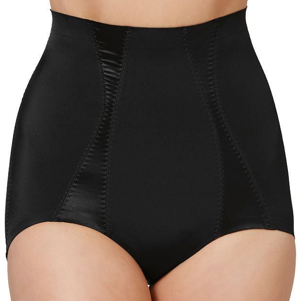 Medium Support Shaping High Waist Full Brief - Black