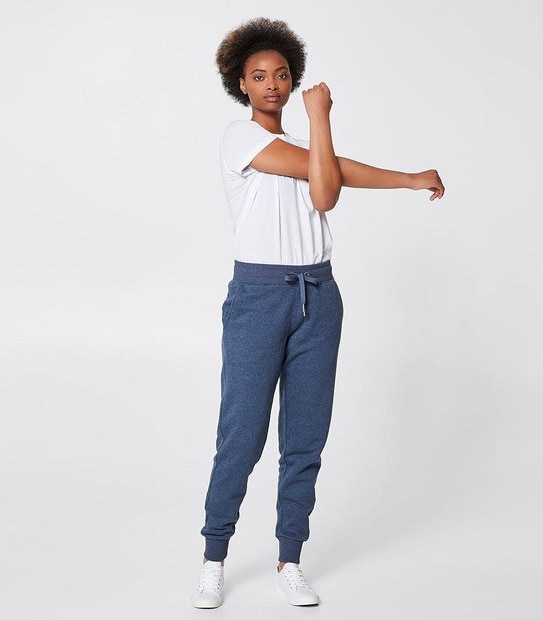Active Fleece Trackpants - Indigo Blue Marle