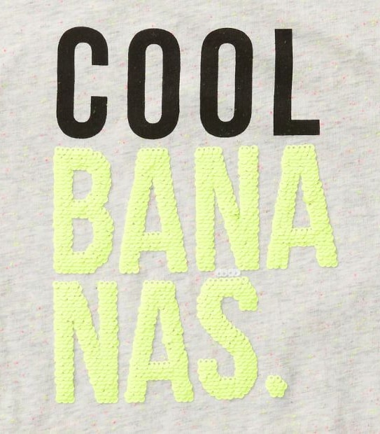 Cool Bananas Reversible Sequins Tank Top