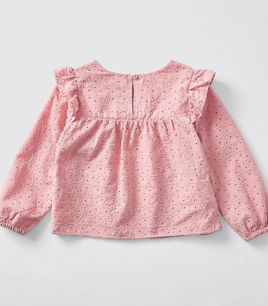 Broderie Blouse - Pink