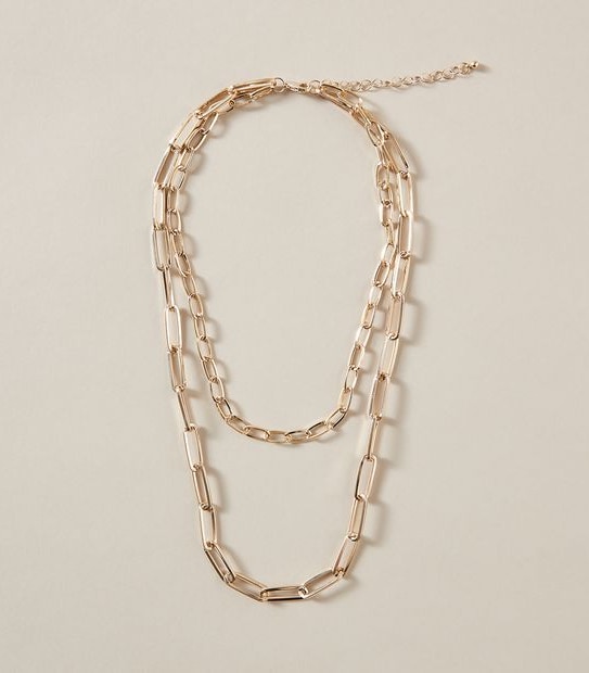 Double Layer Link Necklace