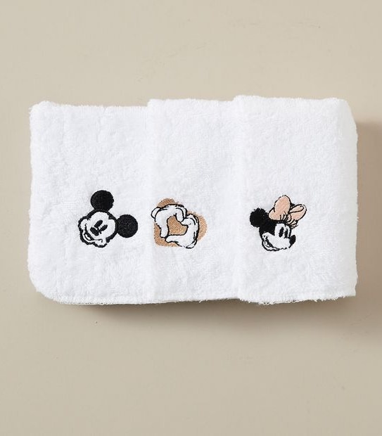 3 Pack Baby Disney Mickey and Minnie Face Washers