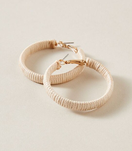 Woven Hoop Earrings
