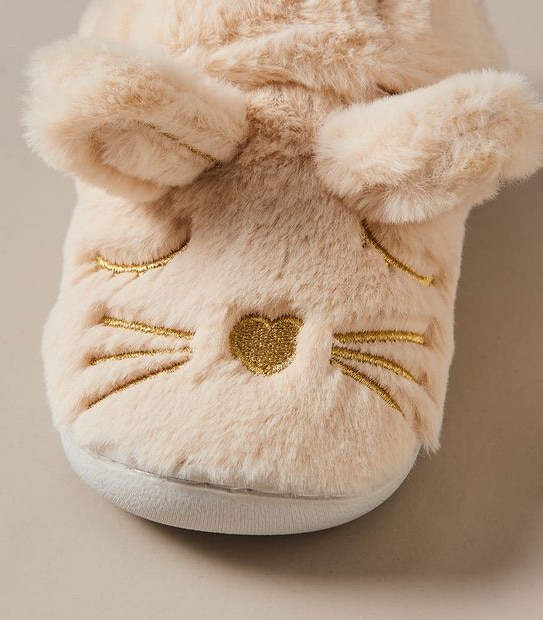 Kids Junior Bunny Touch Fastener Slippers