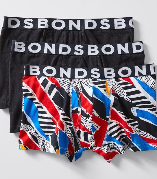 Bonds 3 Pack Everyday Trunks - Abstract