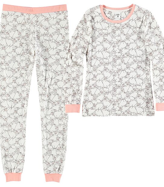 Girls' Cat Rib Pyjama Set