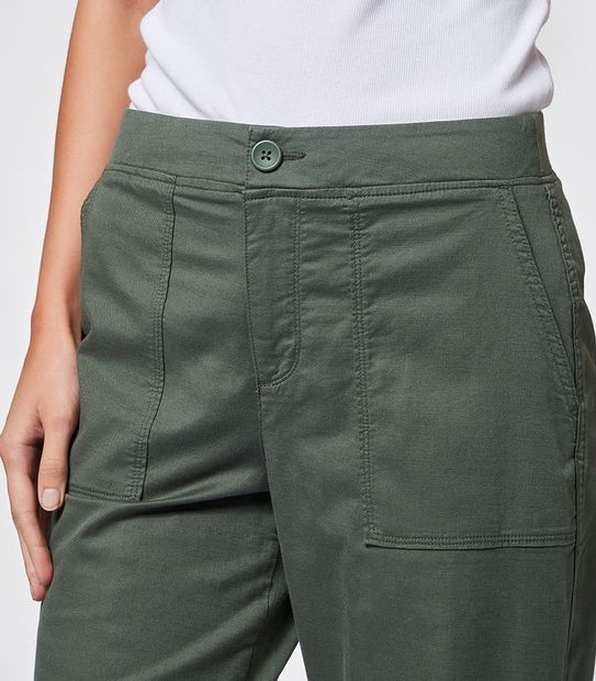 Rib Waist Pants - Thyme Green | Target Australia