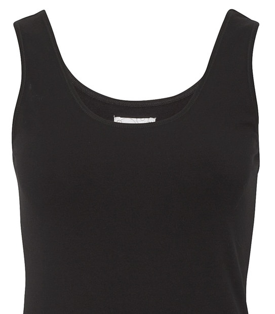 Basic Stretch Tank Top - Black