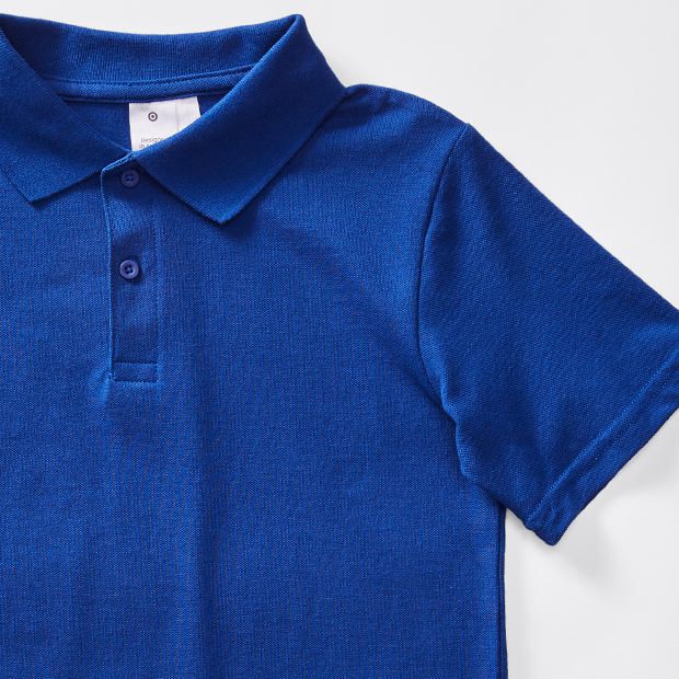 blue school polo shirts