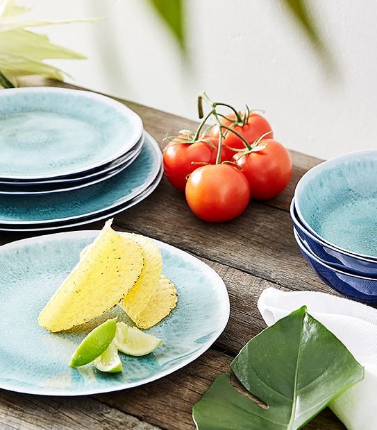 Crackle Melamine Dinner Plate