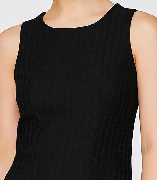 Grid Check Bengaline Sheath Dress