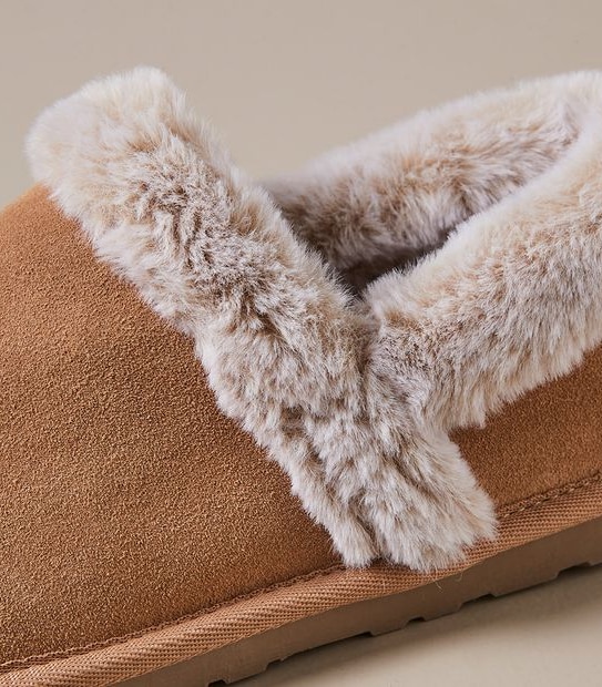 Womens Sylvie Suede Moccasin Slippers