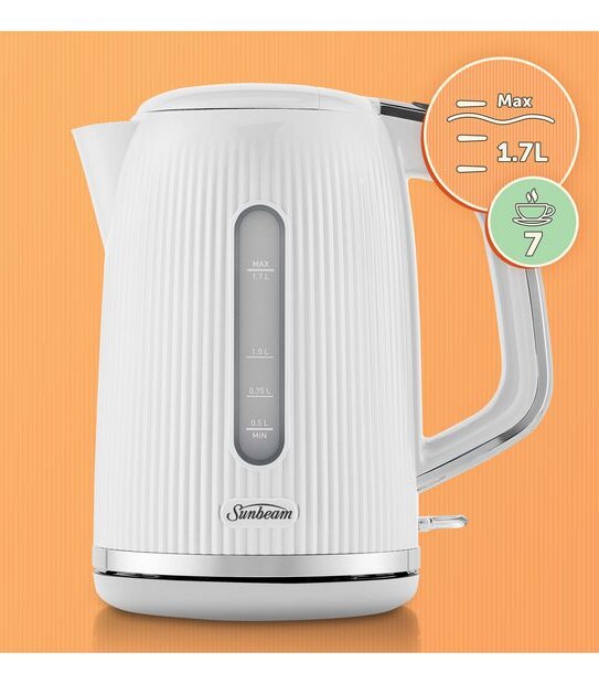 Sunbeam Brightside 1.7L Kettle - White KEP1007WH