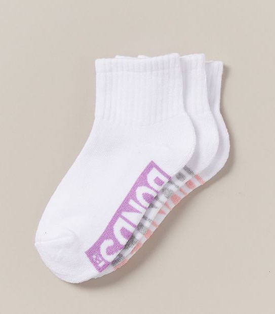 Bonds 3 Pack Cushioned 1/4 Crew Socks