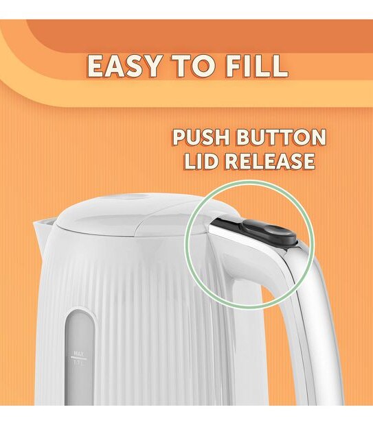 Sunbeam Brightside 1.7L Kettle - White KEP1007WH