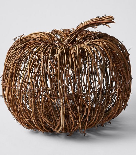 Halloween Rattan Pumpkin With Lights