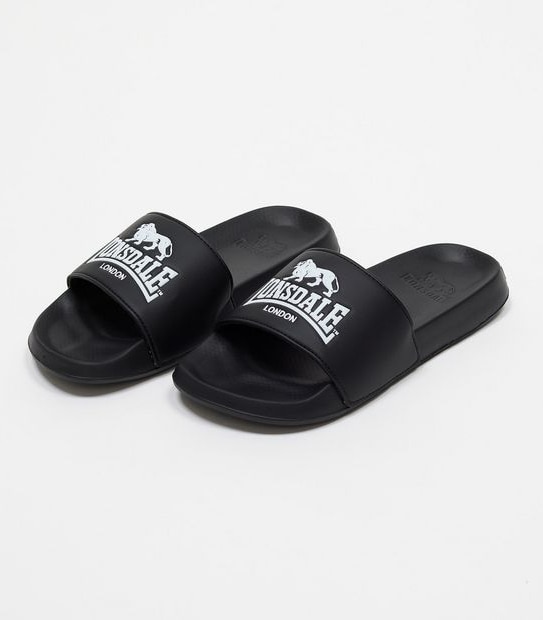 Lonsdale London Womens Bayswater Slides - Black