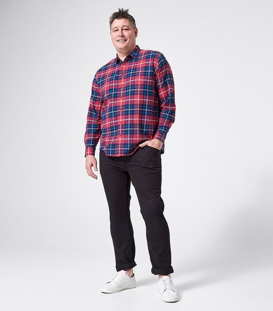Mr Big Flannelette Shirt - Red Check