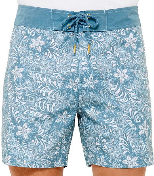 Men's Shorter Length Boardshorts - Aqua