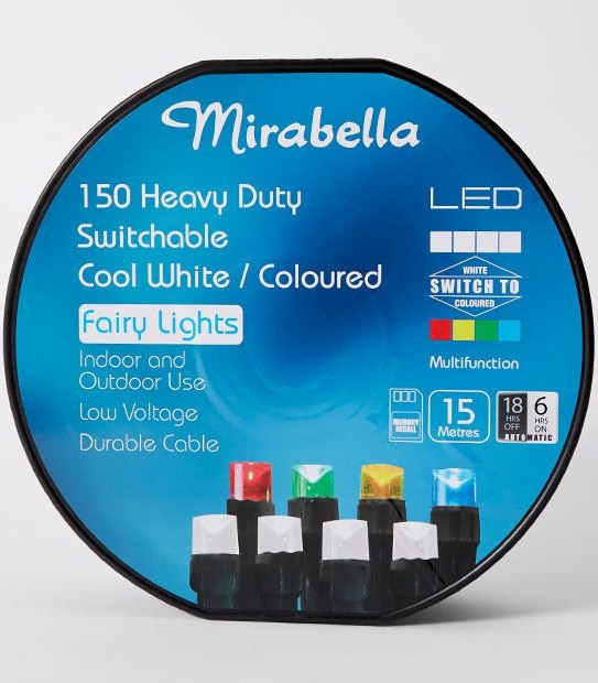 Mirabella 150 Heavy Duty Switchable LED Fairy Lights