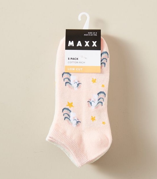 5 Pack Maxx Low Cut Socks