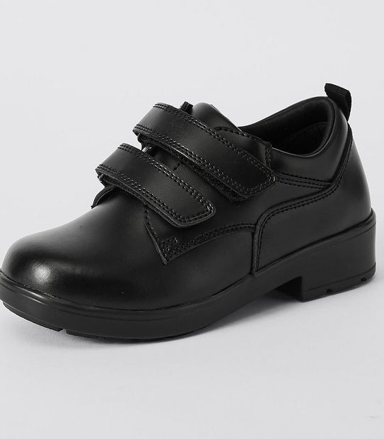 Earl Junior Twin Tab Leather School Shoes