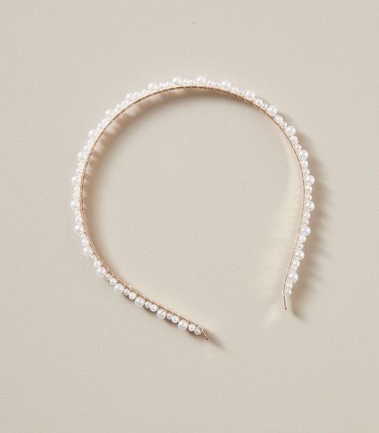 2 Pack Pearl and Gold Chain Headband