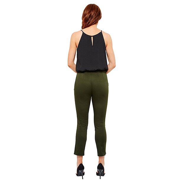 Sateen Ankle Skimmer Pants - Khaki | Target Australia
